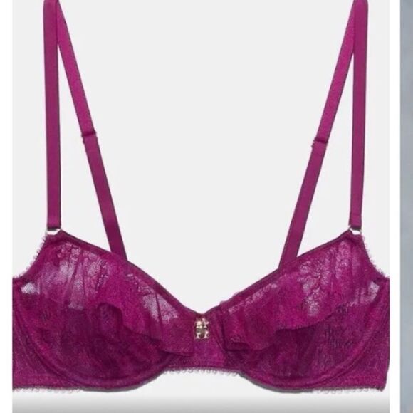 Fenty Chantilly Cascade Unlined Balconette Bra - Picture 1 of 2